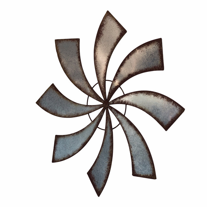 Gracie Oaks Chic Metal Fan Wall Décor & Reviews Wayfair